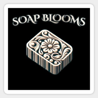 Soap Blooms, Flowers Soap Carving Magnet